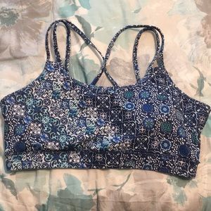 Gaiam floral sports bra